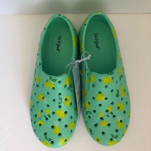 NWT Cat & Jack Water Slip-on Shoes Mint/Jese Sz 12